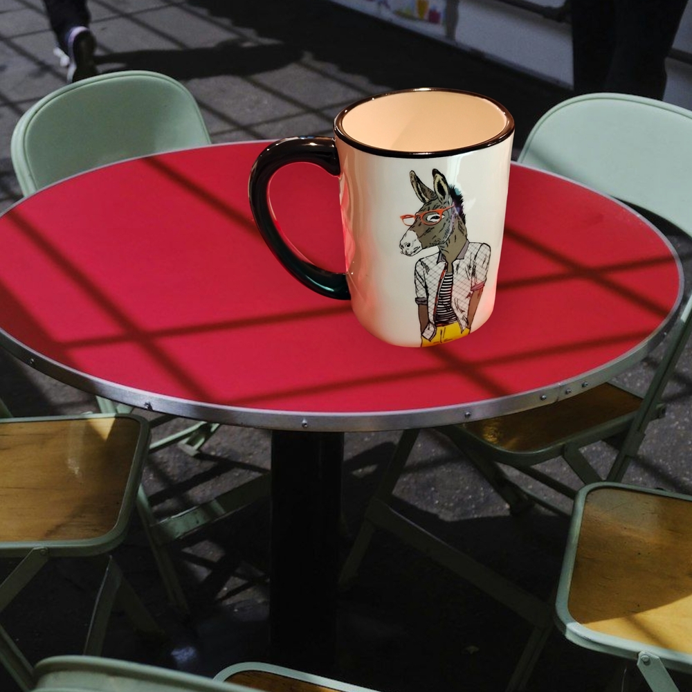 Hipster Donkey Coffee Mug by Signature Housewares